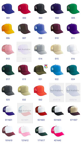 Color Swatches as of 06/16 for Gildan 2000